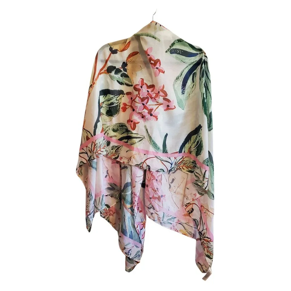 H&M Floral Blanket Scarf Wrap Rectangle 69 x 47